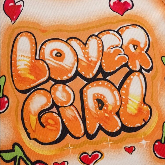 ICON Women's Summer Cartoon Letter Printed Slim Fit Tank Top - Picture 2 of 4